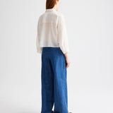 TWP - Next Ex Shirt with Ruffle in Cotton Silk Organza