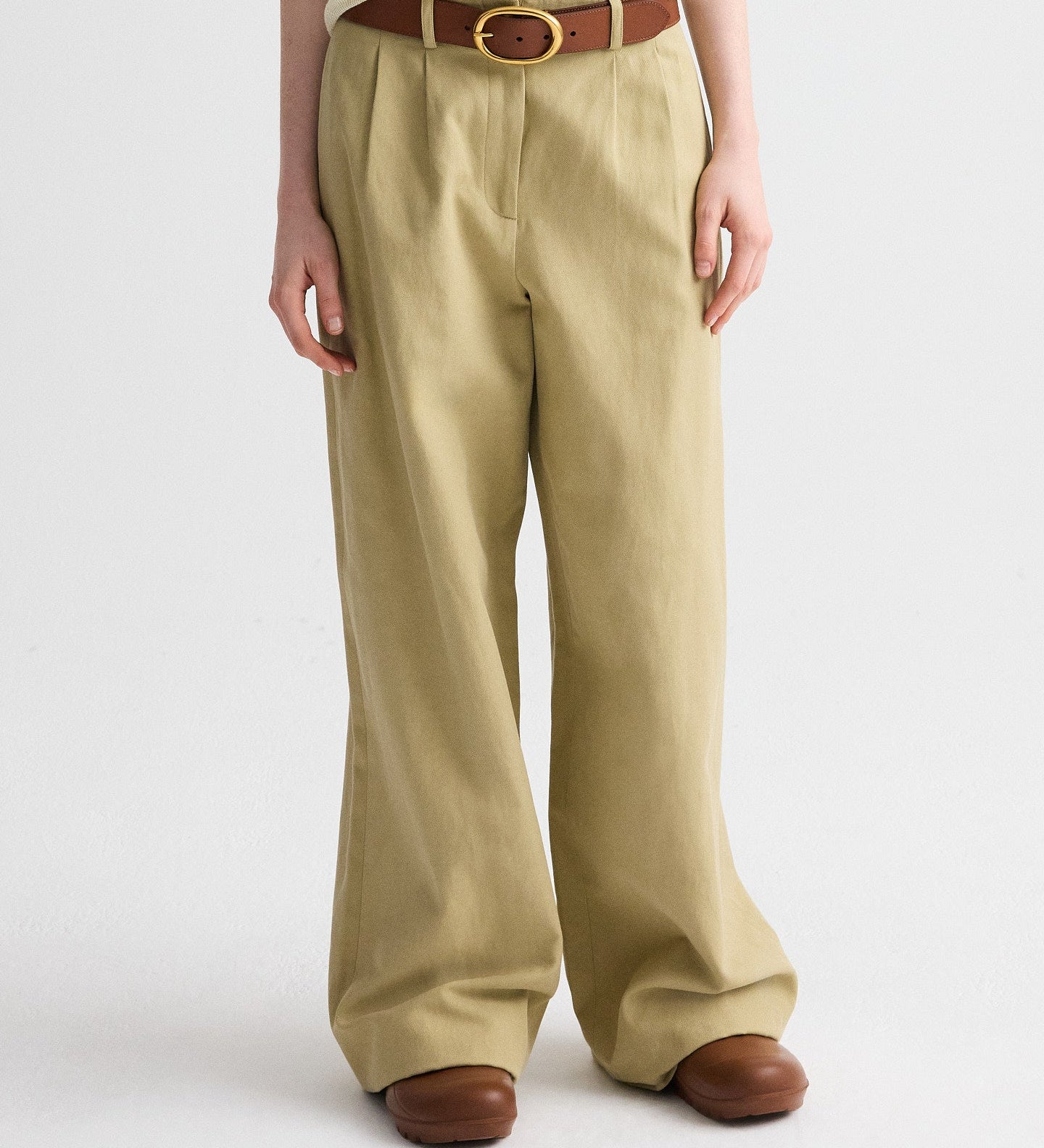 TWP - Wide Belt in Vachetta Leather