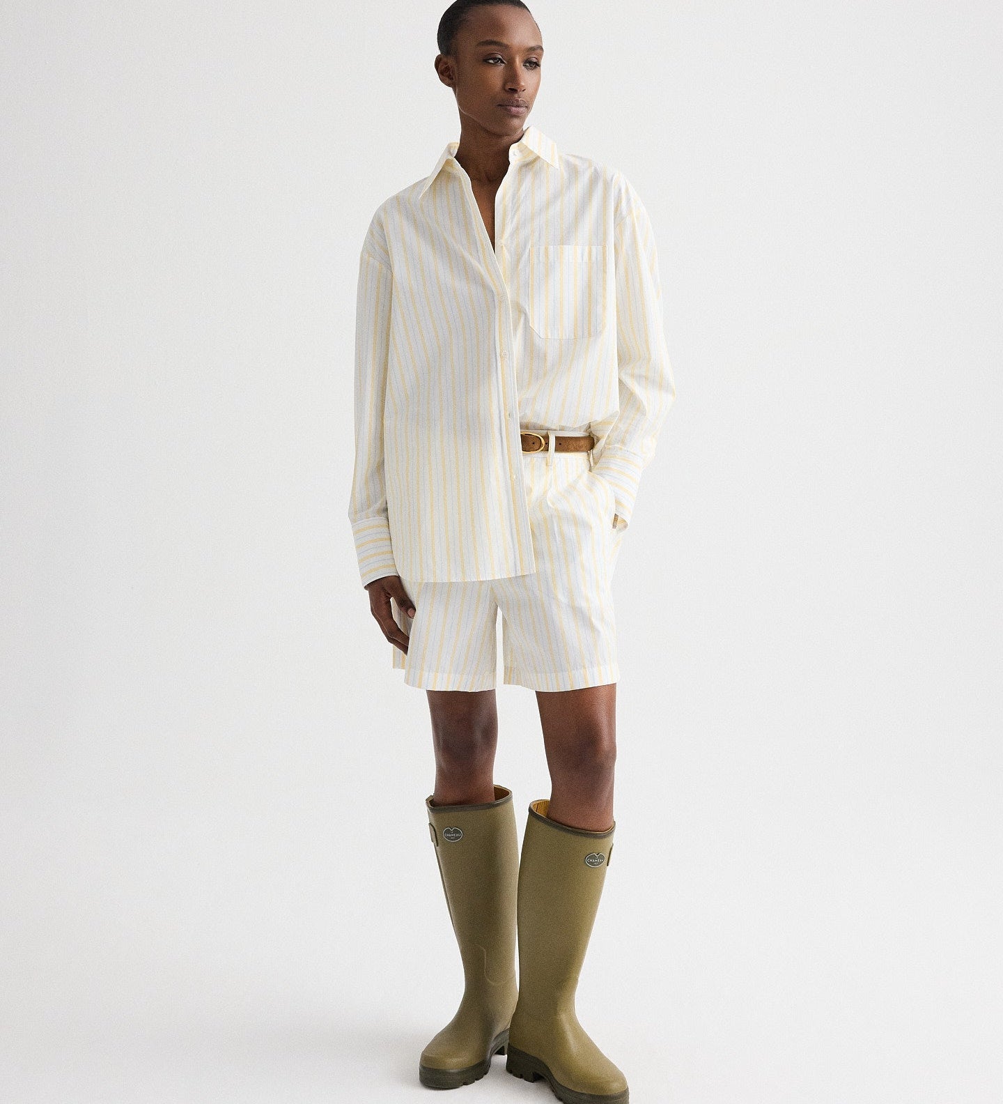 TWP - Big Joe Shirt in Yarn Dyed Cotton Stripe