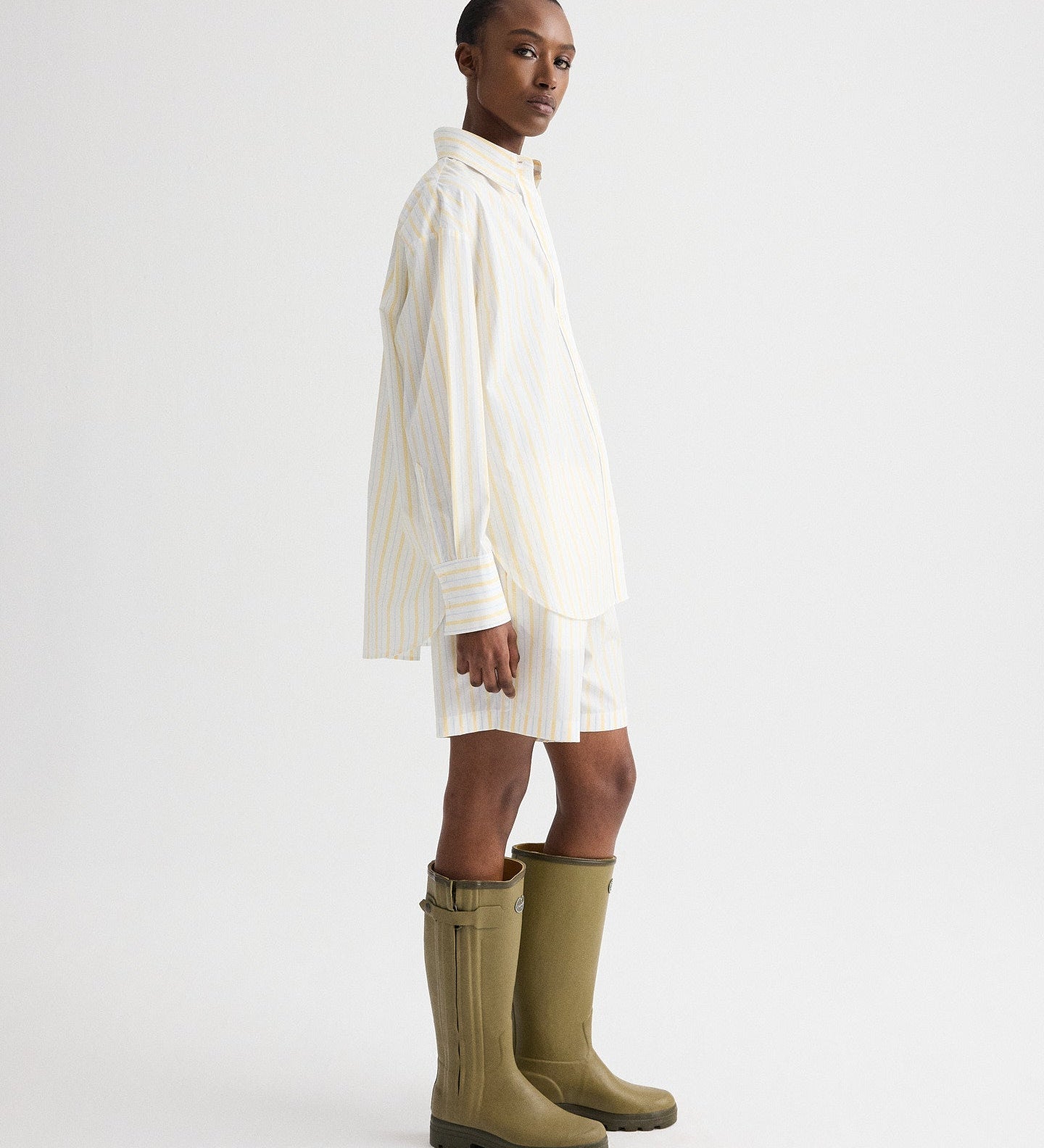 TWP - Big Joe Shirt in Yarn Dyed Cotton Stripe