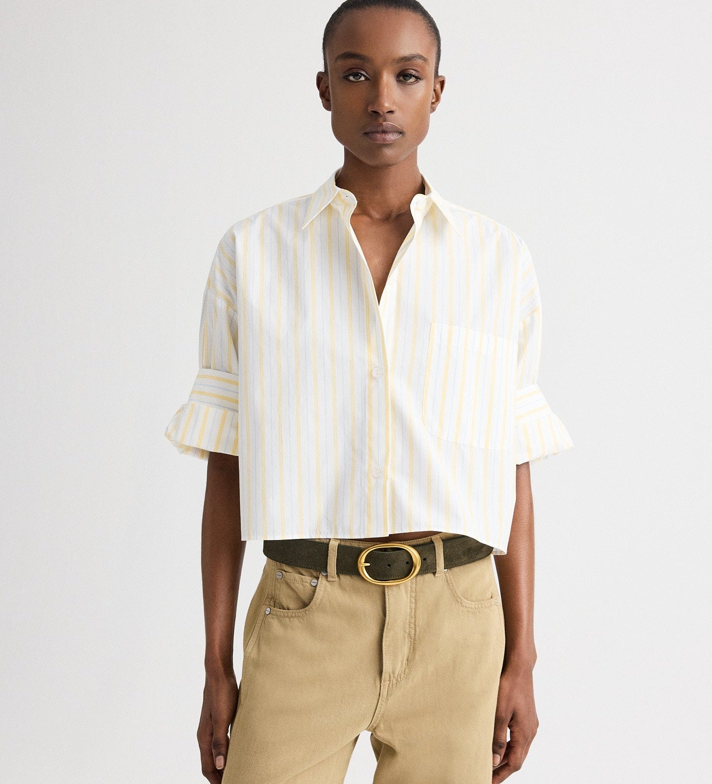 TWP - Next Ex Shirt in Yarn Dyed Cotton Stripe