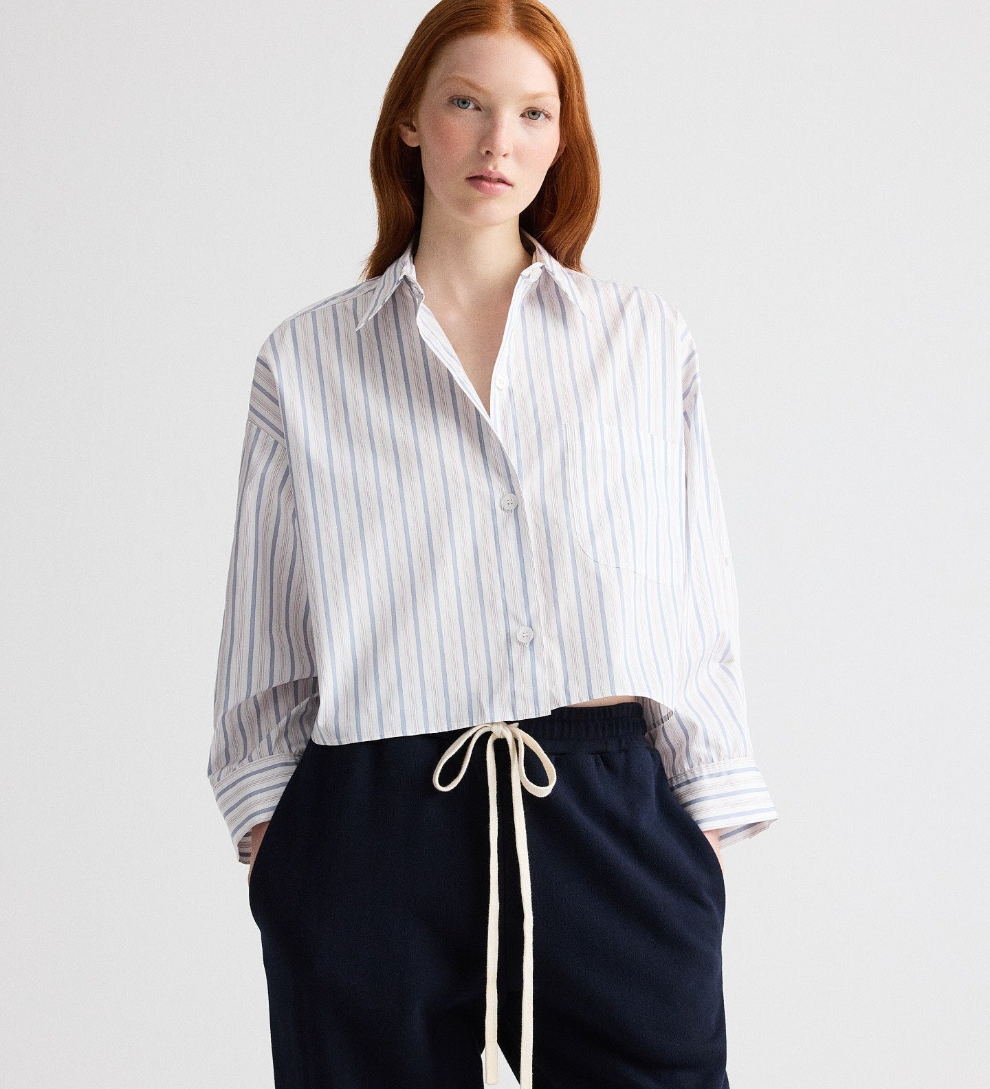 TWP - Next Ex Shirt in Mini Awning Stripe