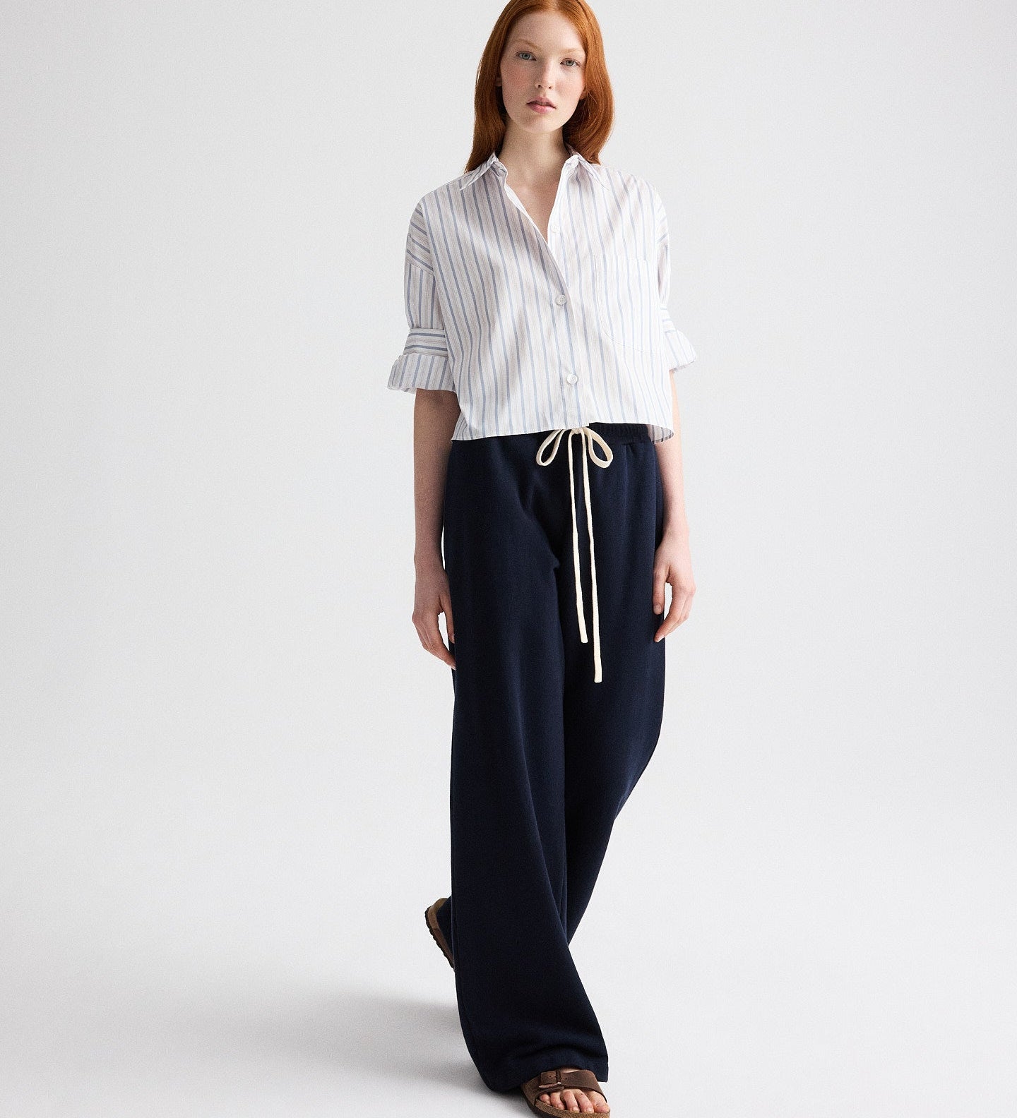 TWP - Next Ex Shirt in Mini Awning Stripe