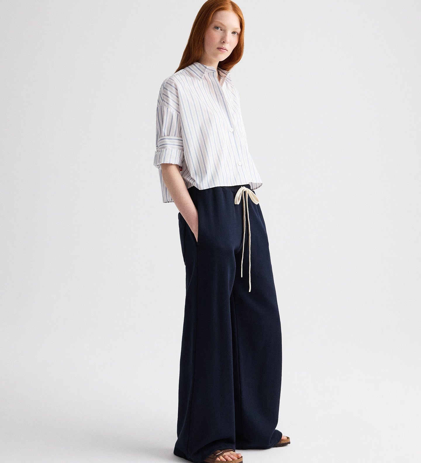 TWP - Next Ex Shirt in Mini Awning Stripe