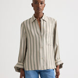 TWP - Next Morning Shirt in Fluid Regency Stripe