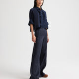 TWP - Bond St Pant in Chintzed Linen