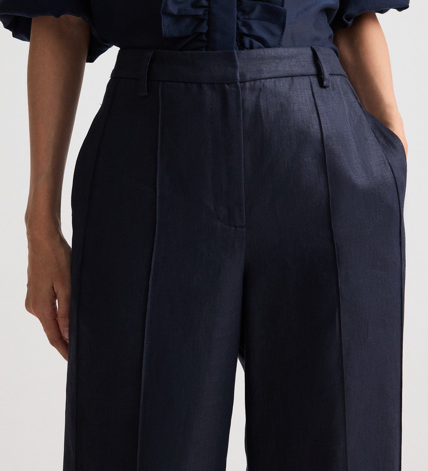 TWP - Bond St Pant in Chintzed Linen