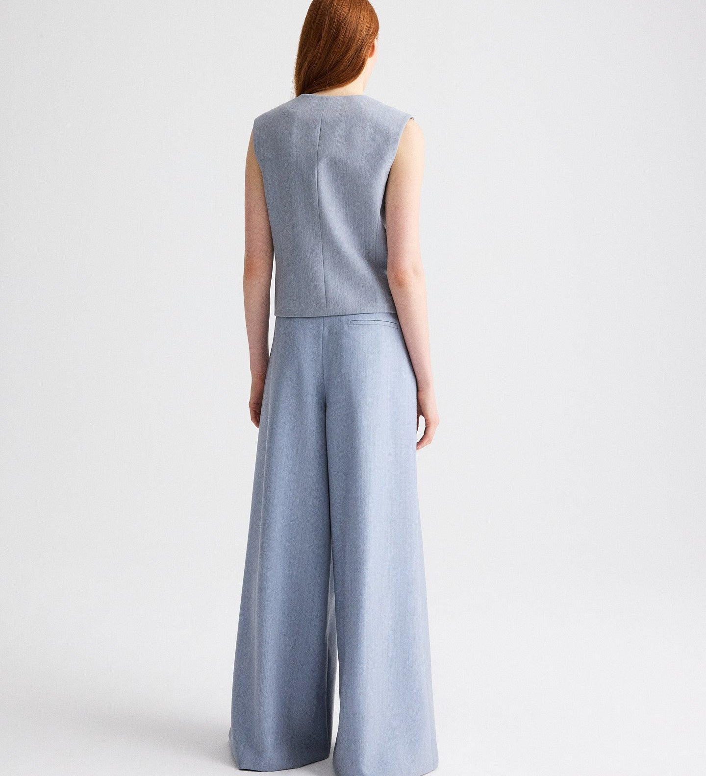 TWP - Tyler Vest in Compact Wool Suiting