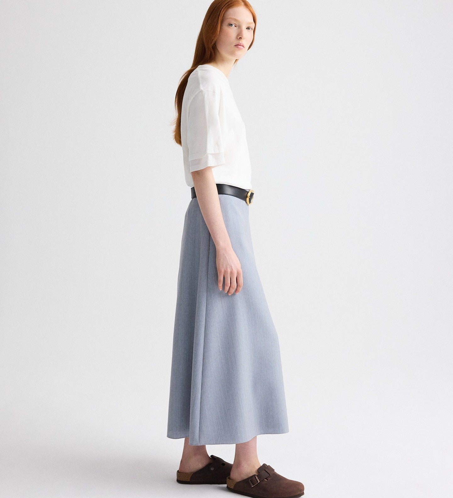 TWP - The A - Line Skirt in Compact Wool Suiting