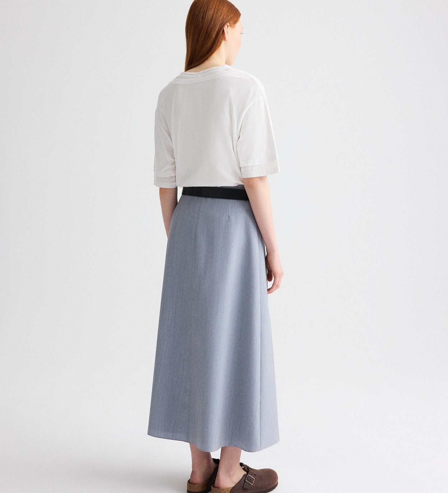 TWP - The A - Line Skirt in Compact Wool Suiting