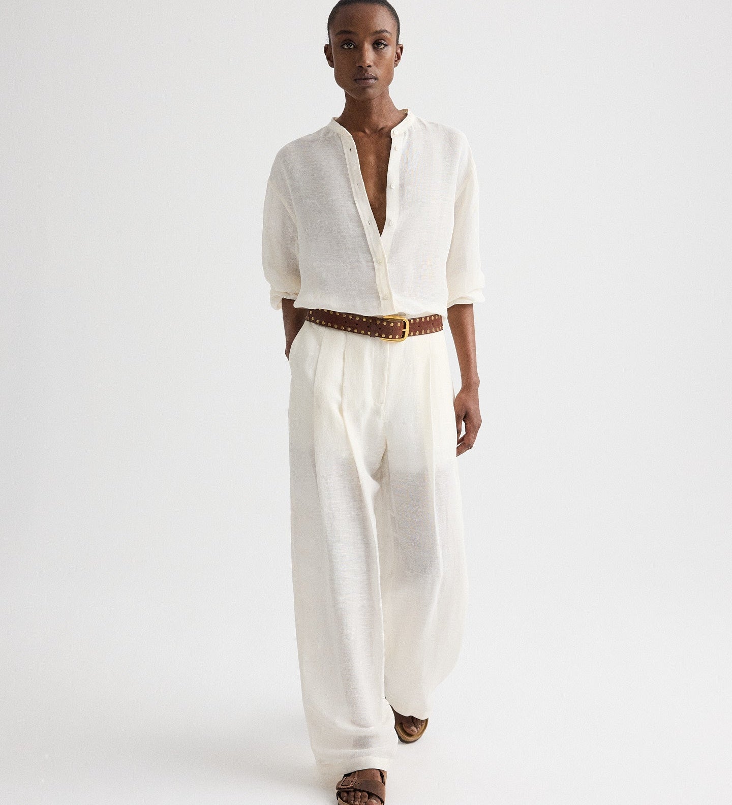 TWP - Carries Trouser in Silk Linen Gauze