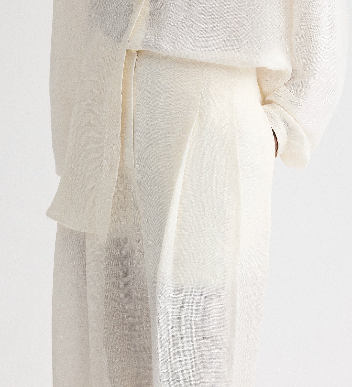 TWP - Carries Trouser in Silk Linen Gauze