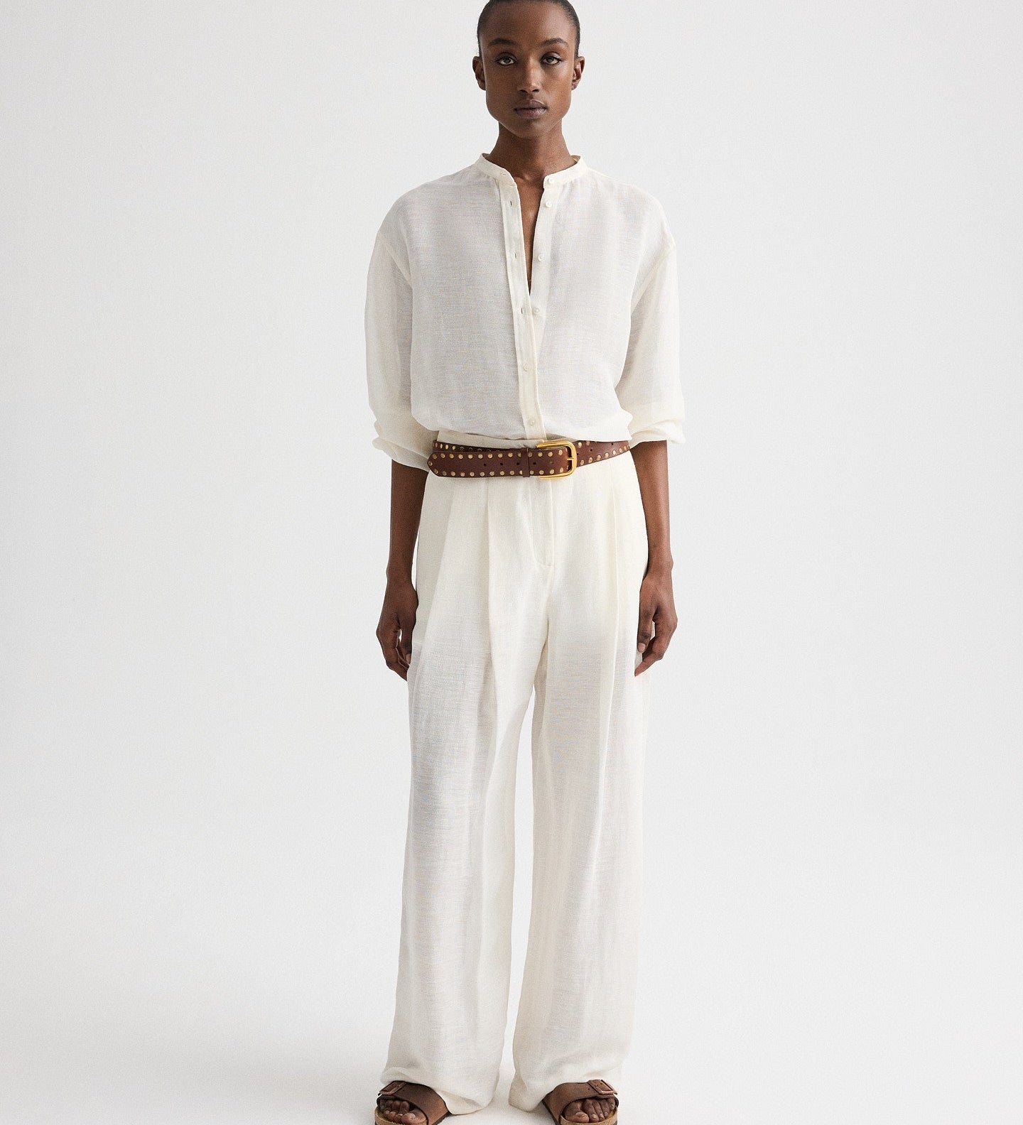 TWP - Late Check Out Shirt in Silk Linen Gauze