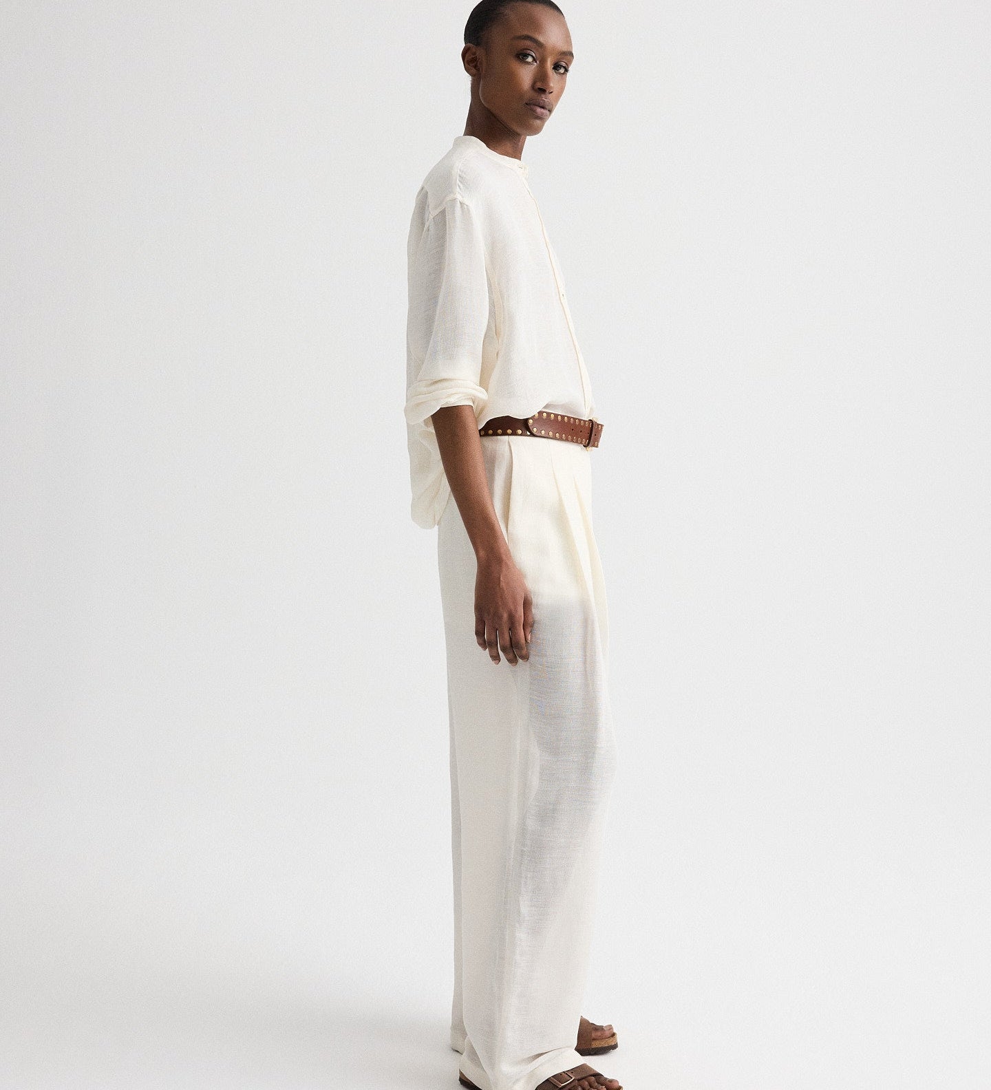 TWP - Late Check Out Shirt in Silk Linen Gauze