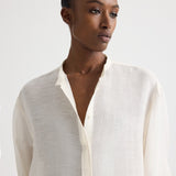 TWP - Late Check Out Shirt in Silk Linen Gauze