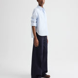 TWP - Boyfriend Shirt in Drop Needle Double Stripe