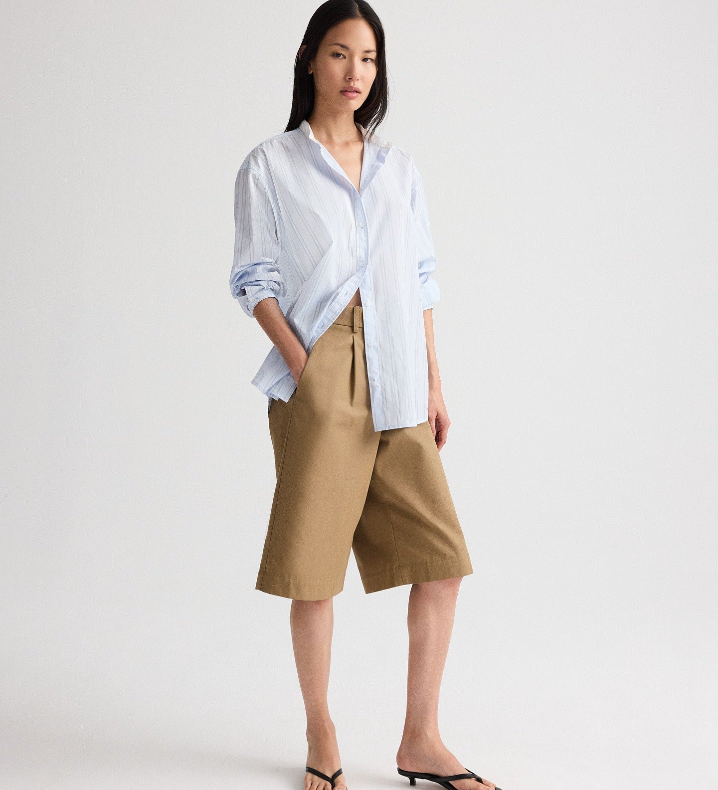 TWP - Late Check Out Top in Drop Needle Double Stripe