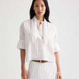TWP - Tie One On Shirt in Drop Needle Double Stripe
