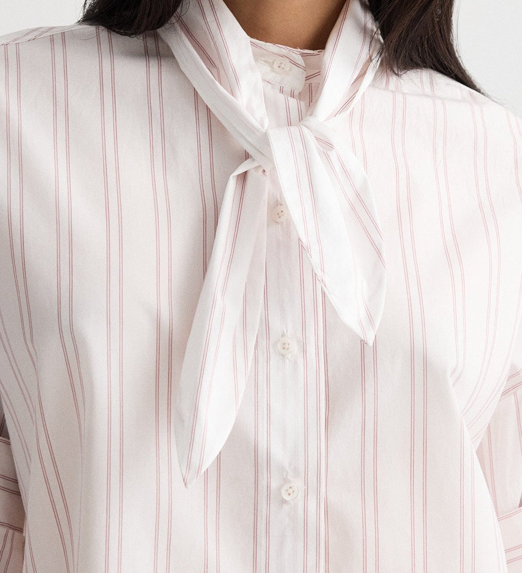 TWP - Tie One On Shirt in Drop Needle Double Stripe
