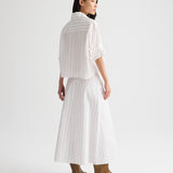 TWP - Tie One On Shirt in Drop Needle Double Stripe