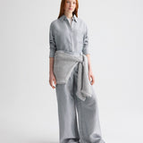 TWP - Dillon Pant in Glossy Mini Stripe