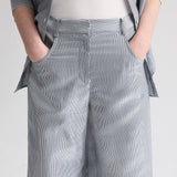 TWP - Dillon Pant in Glossy Mini Stripe