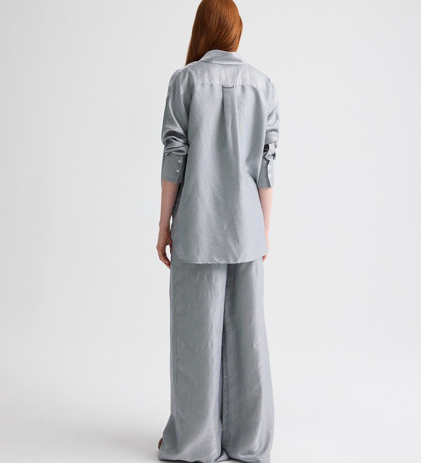 TWP - Dillon Pant in Glossy Mini Stripe