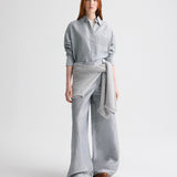 TWP - Big Joe Shirt in Glossy Mini Stripe