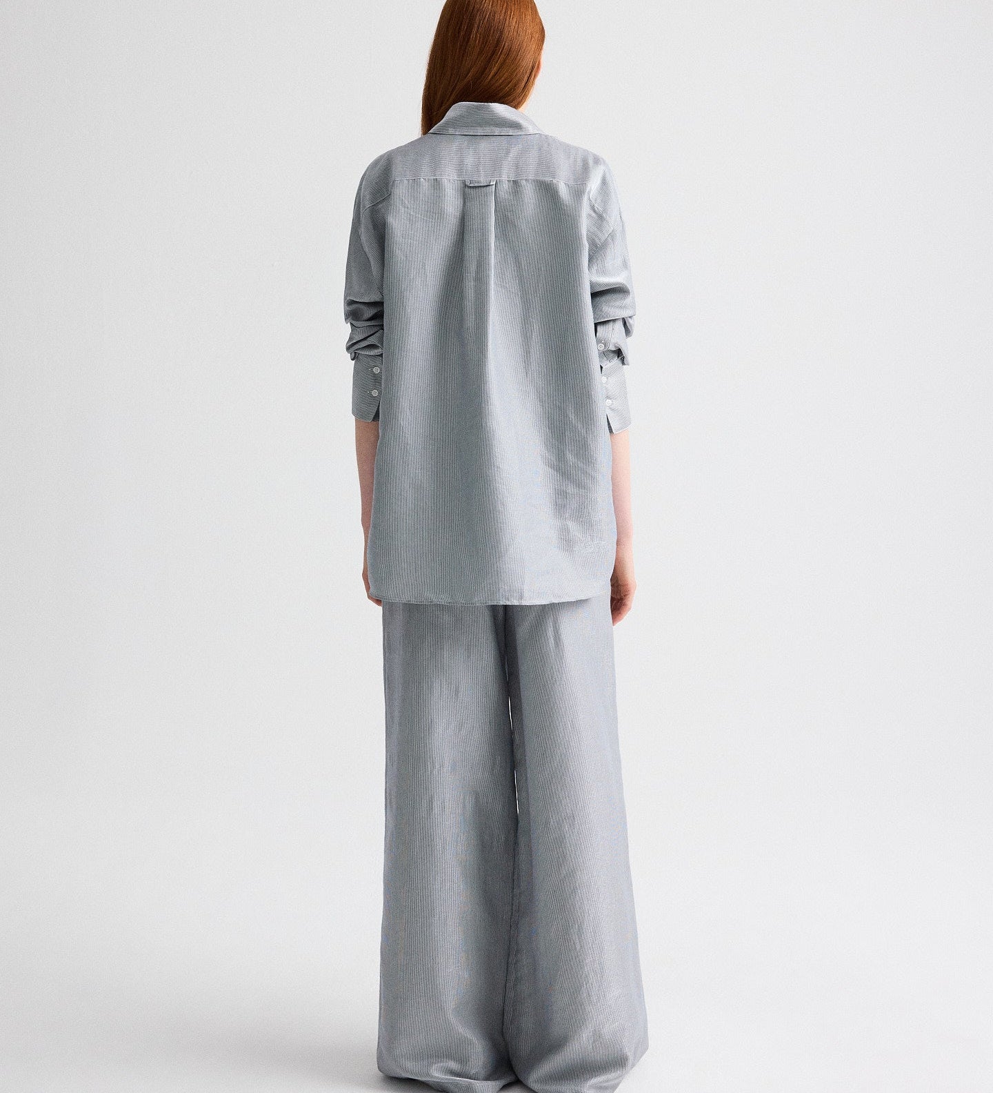 TWP - Big Joe Shirt in Glossy Mini Stripe