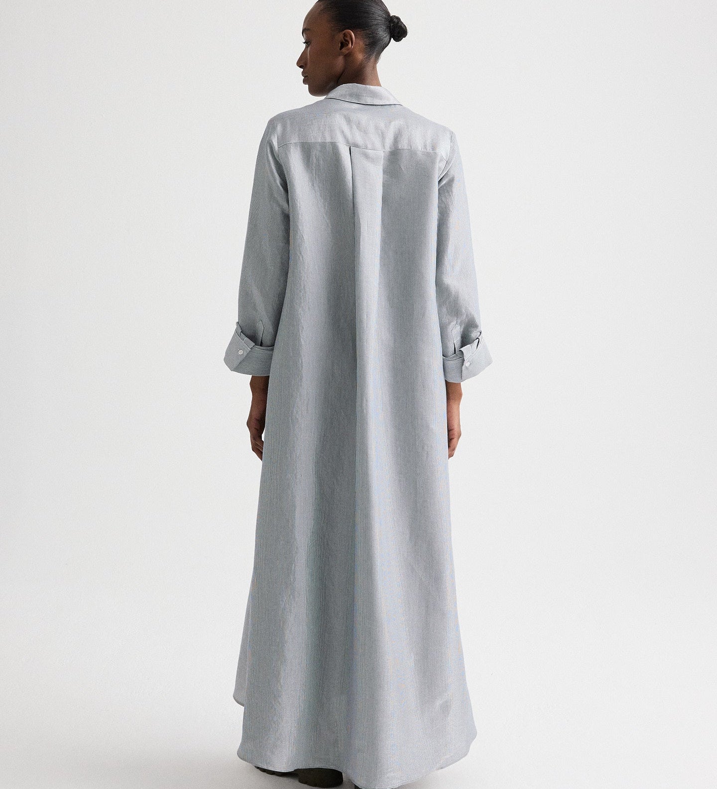 TWP - Jenny's Gown in Glossy Mini Stripe
