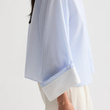 TWP - The Beau Shirt in Stripe Twill Shirting