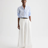 TWP - Tied Down Shirt in Stripe Twill Shirting