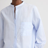 TWP - Tied Down Shirt in Stripe Twill Shirting