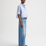 TWP - Next Ex Shirt in Spaced Stripe Cotton Shirting