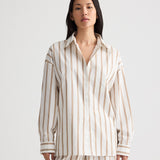 TWP - Something Borrowed Shirt in Yarn Dye Superpop