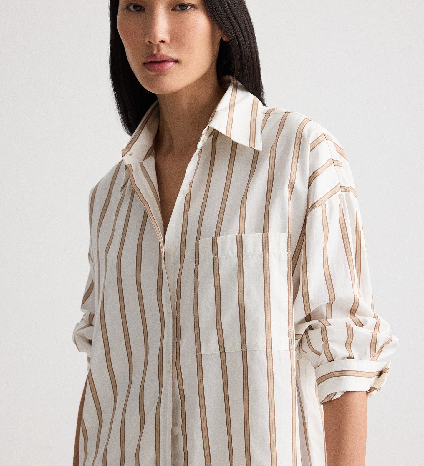 TWP - Something Borrowed Shirt in Yarn Dye Superpop
