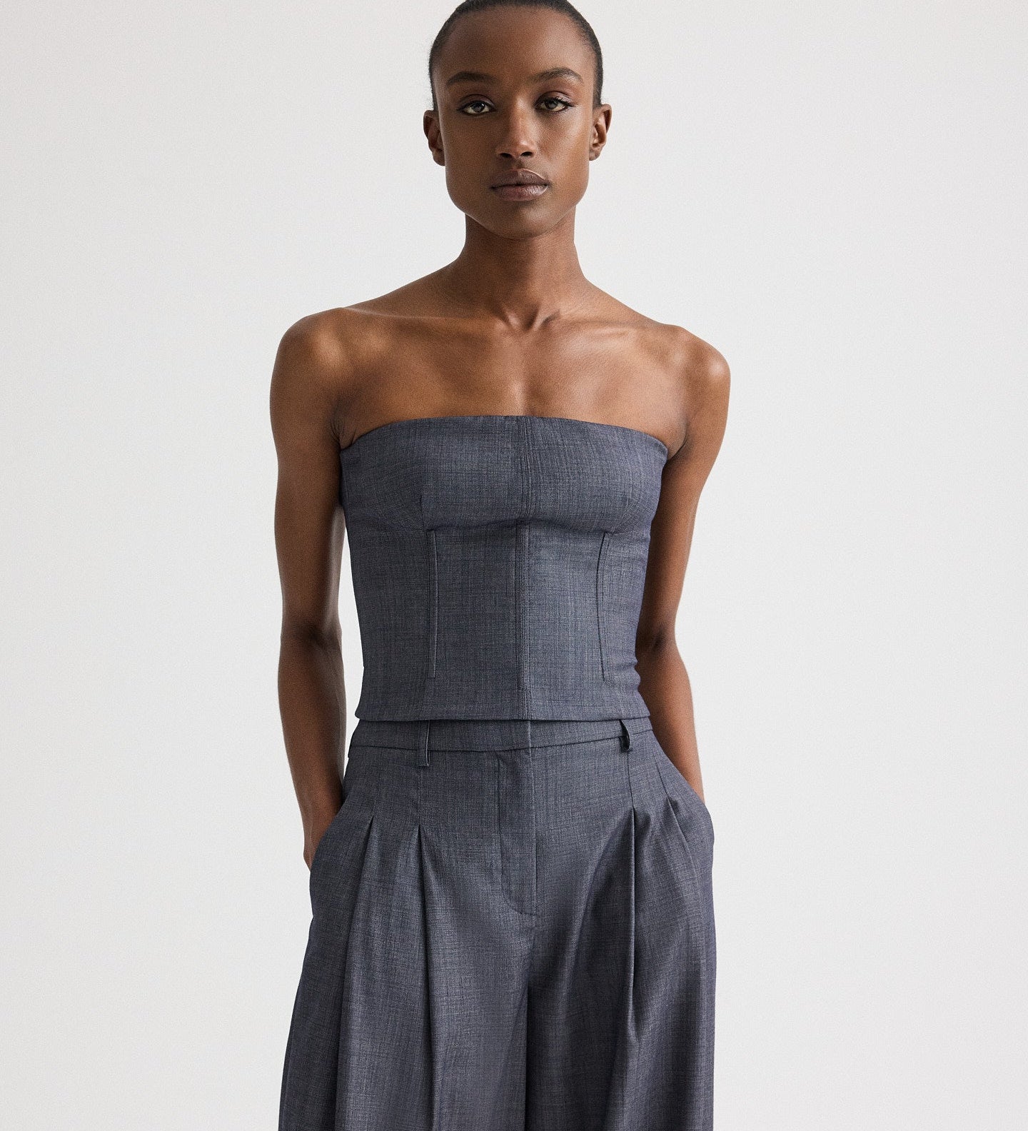 TWP - Jillian Bustier in Lightweight Viscose Wool
