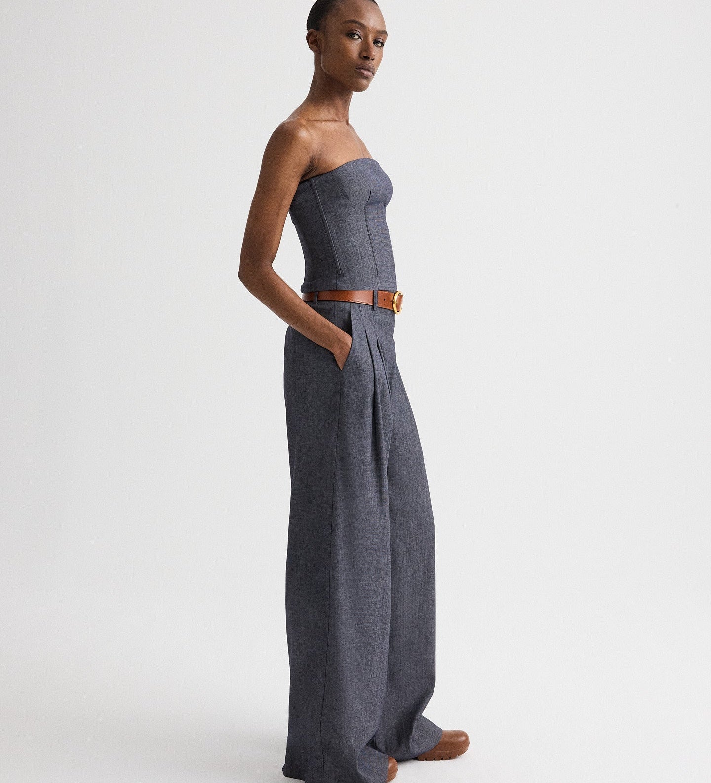TWP - Jillian Bustier in Lightweight Viscose Wool