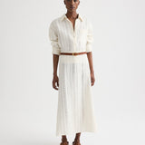 TWP - J.D. Shirt in Ladder Weave Linen