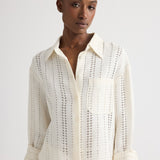TWP - J.D. Shirt in Ladder Weave Linen