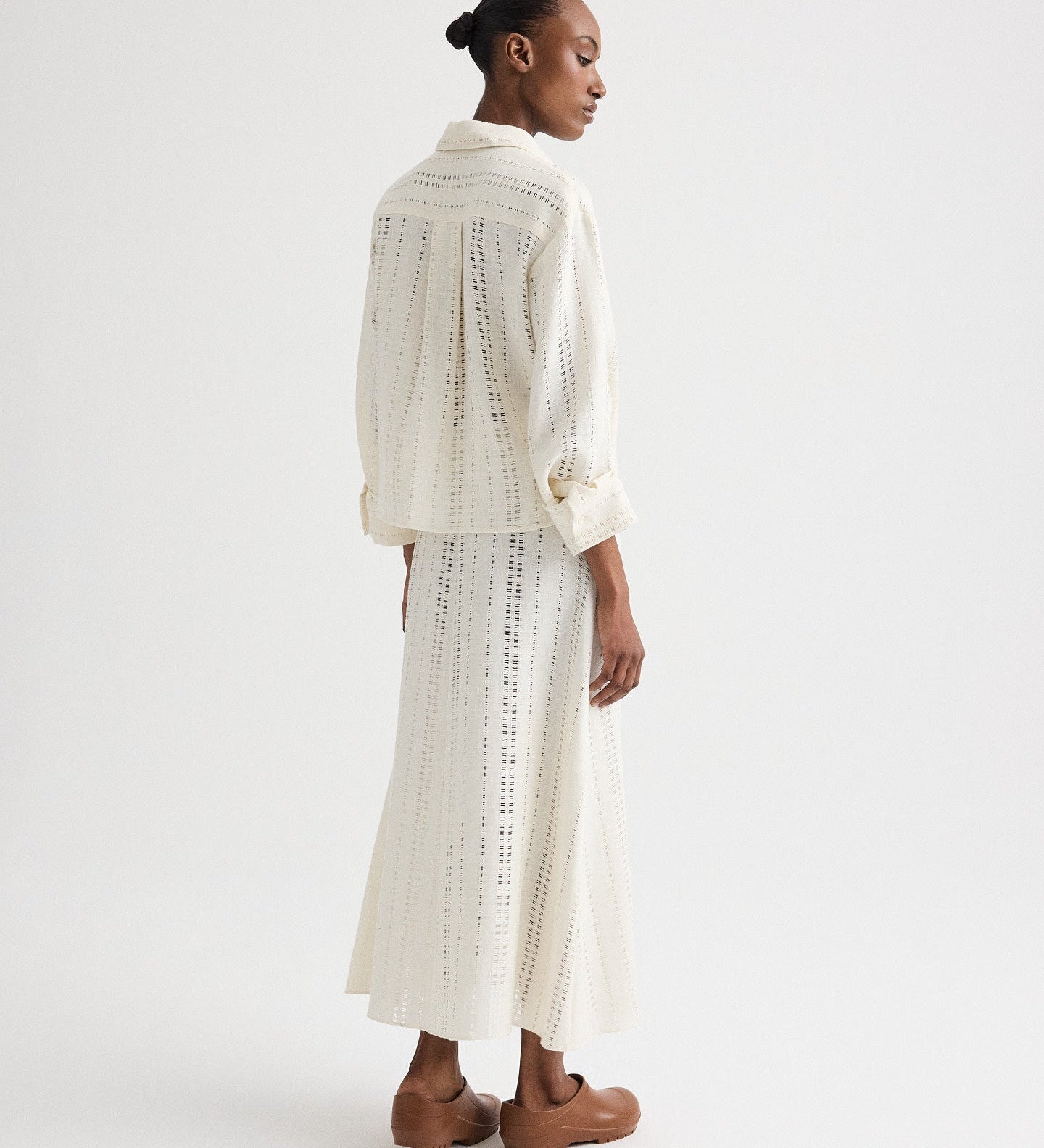 TWP - J.D. Shirt in Ladder Weave Linen