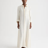 TWP - Jenny's Gown in Ladder Weave Linen