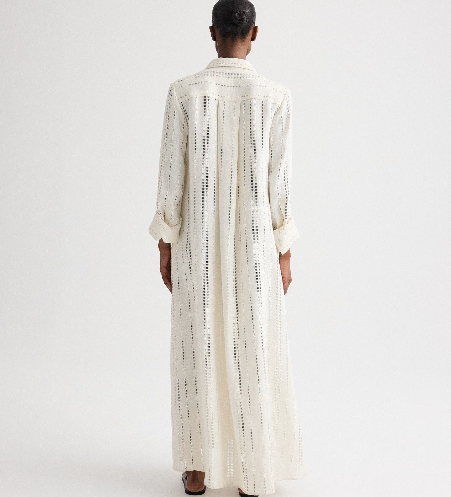 TWP - Jenny's Gown in Ladder Weave Linen