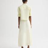 TWP - The A - Line Skirt in Fluid Linen Shirting