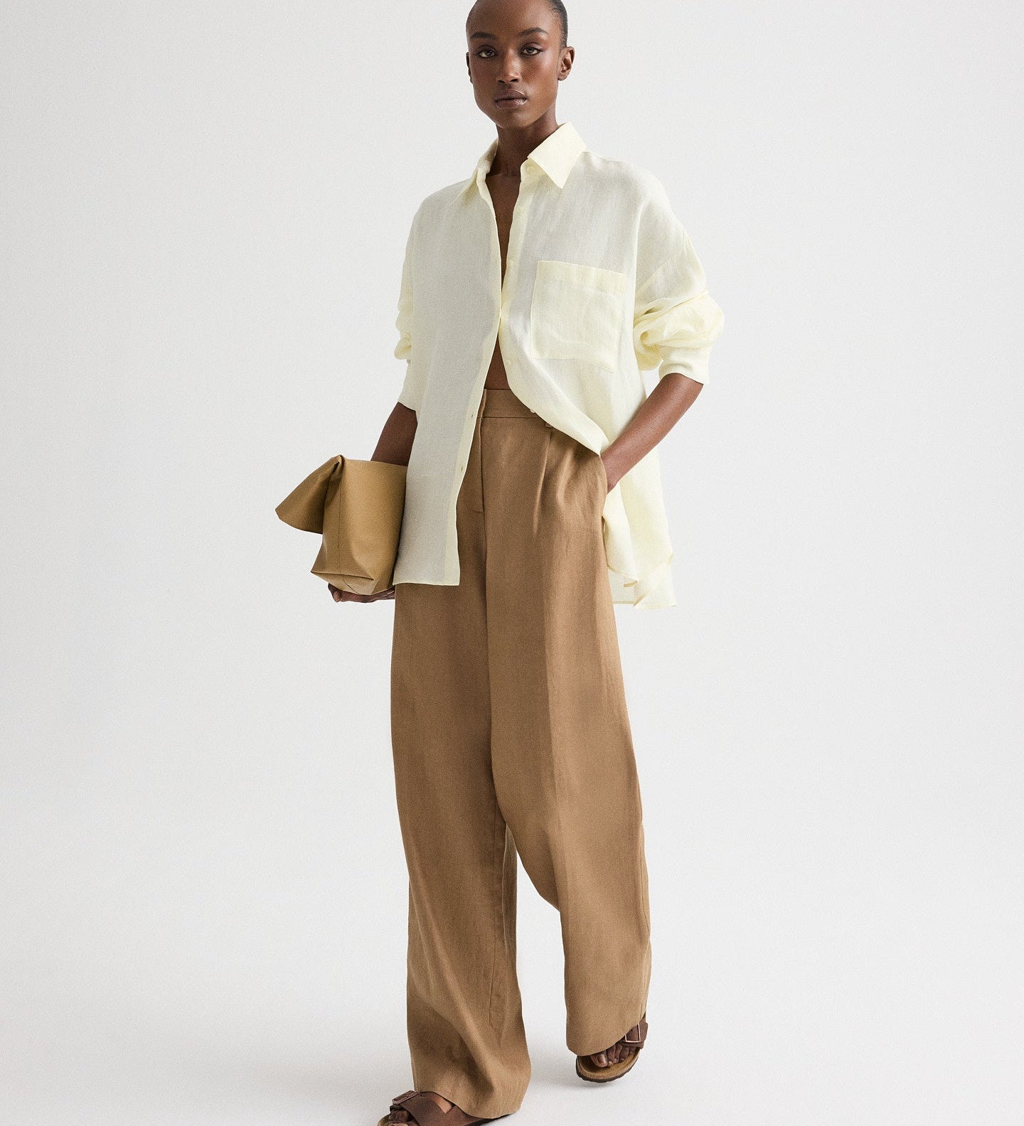 TWP - Something Borrowed Shirt in Fluid Linen Shirting