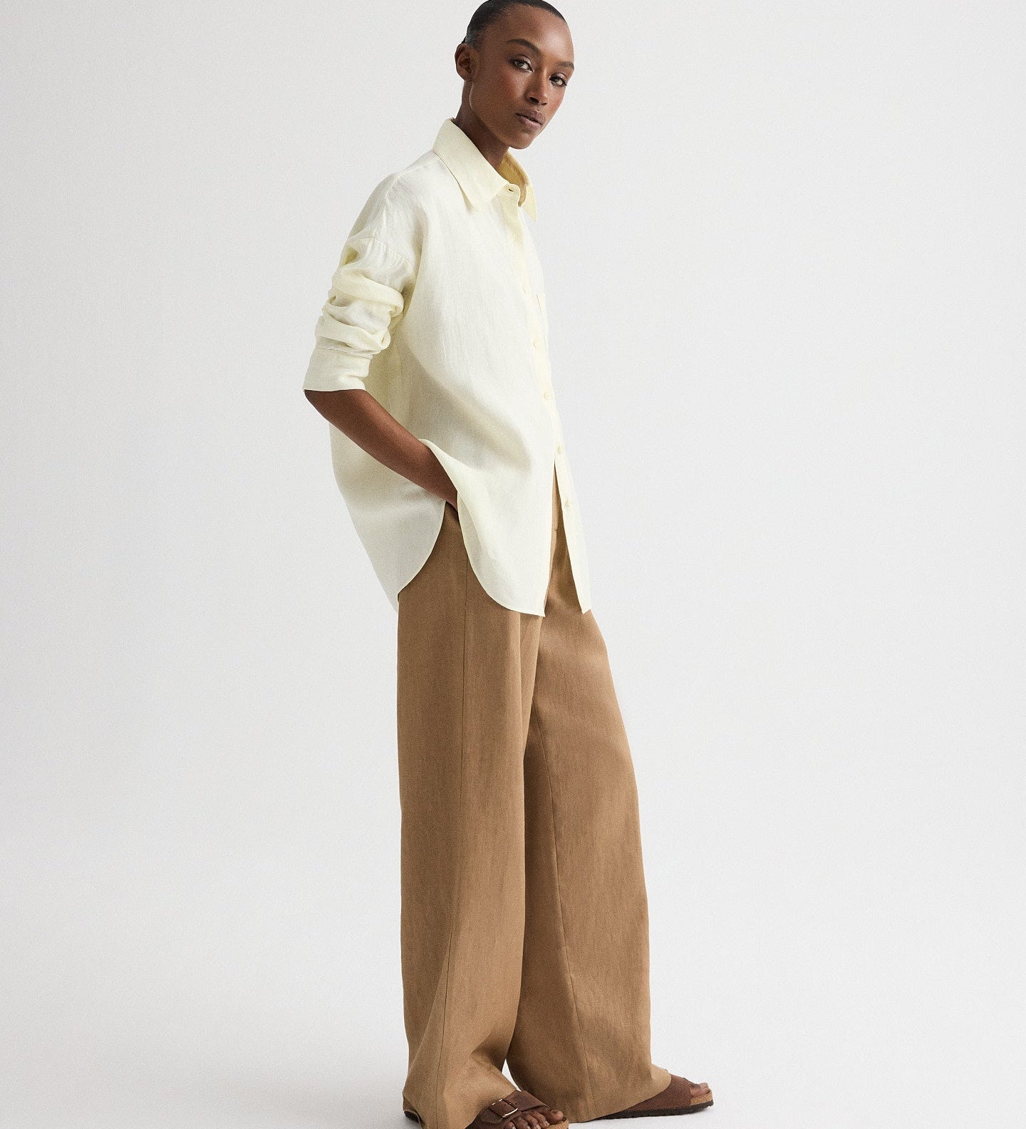 TWP - Something Borrowed Shirt in Fluid Linen Shirting