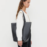 Loeffler Randall - Walker Black/Silver Leather Tote