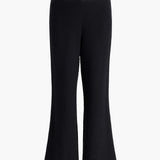 Khaite - Walter Pant in Black Textured Giro Inglese