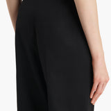 Khaite - Walter Pant in Black Cotton Silk