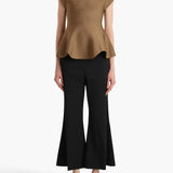 Khaite - Walter Pant in Black Cotton Silk